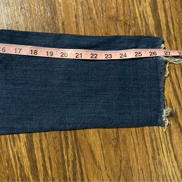 EXPRESS Girlfriend Denim Distressed Medium Wash Jeans Women Size 2 - Picture 8 of 9